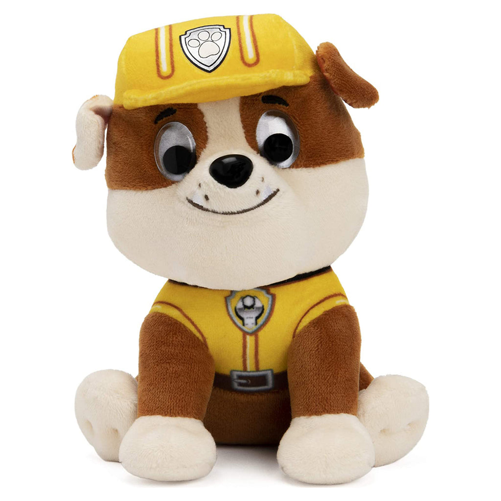 Gund Paw Patrol Rubble 6 Inch Plush Figure 6056514 - Radar Toys