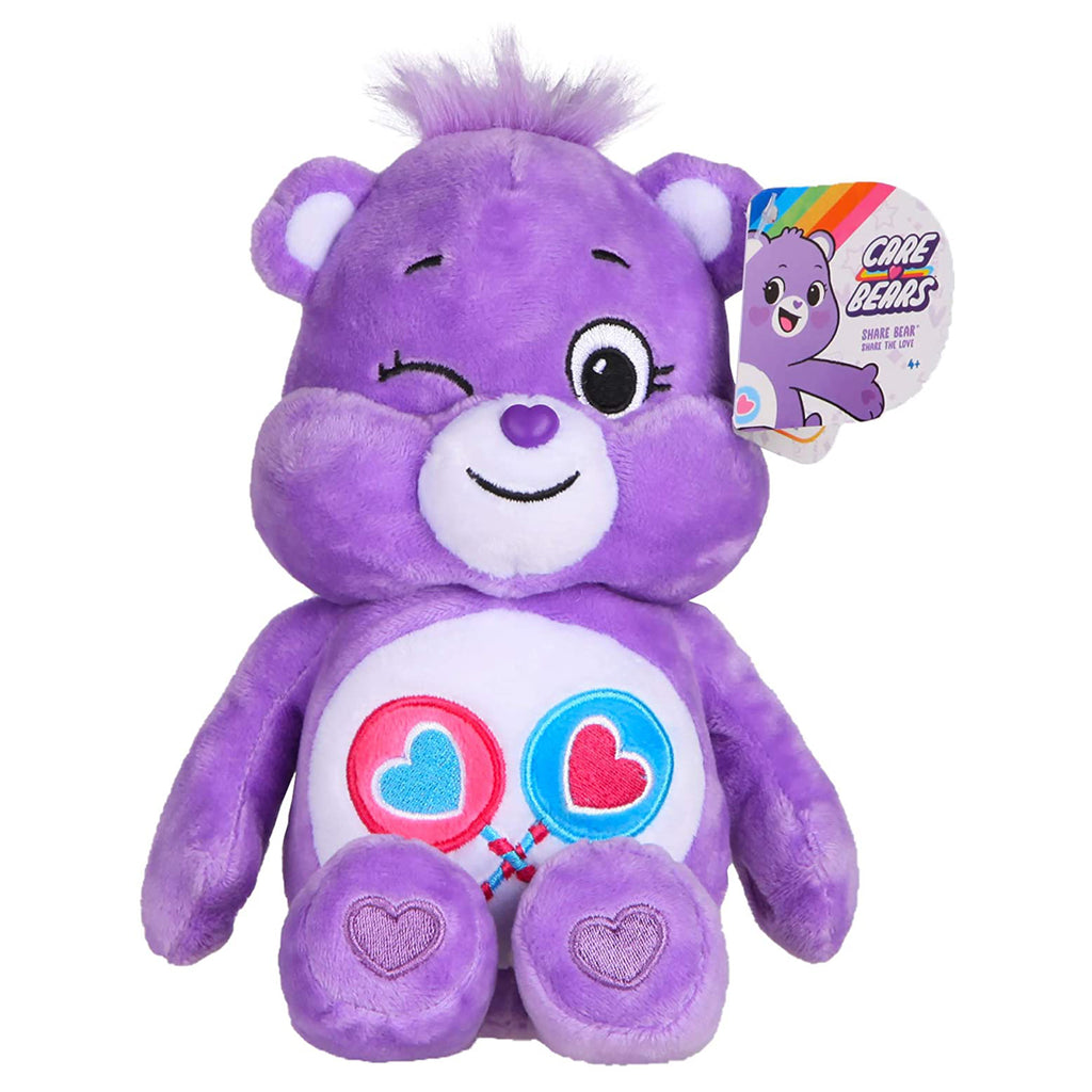 Schylling Care Bears Share Bear Winking 9 Inch Plush