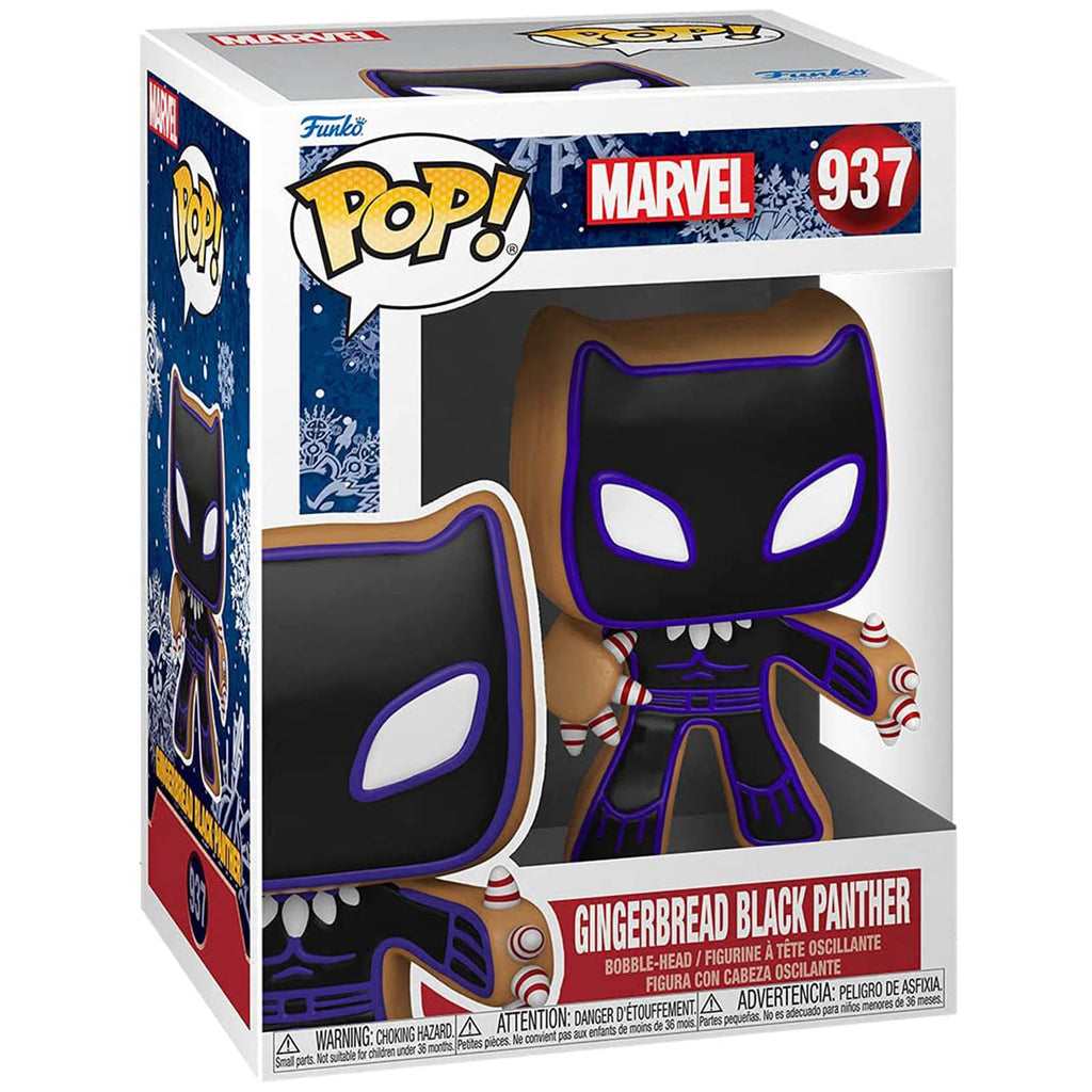 Funko Marvel Holiday POP Gingerbread Black Panther Vinyl Figure - Radar Toys