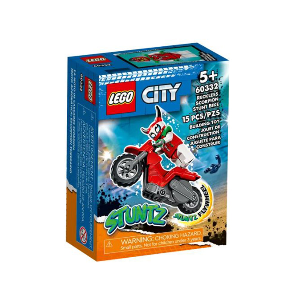 LEGO® City Reckless Scorpion Stunt Bike Building Set 60332 - Radar Toys