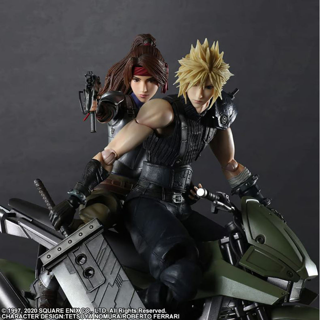 Square Enix Final Fantasy VII Remake Jessie Cloud Motorcycle Set