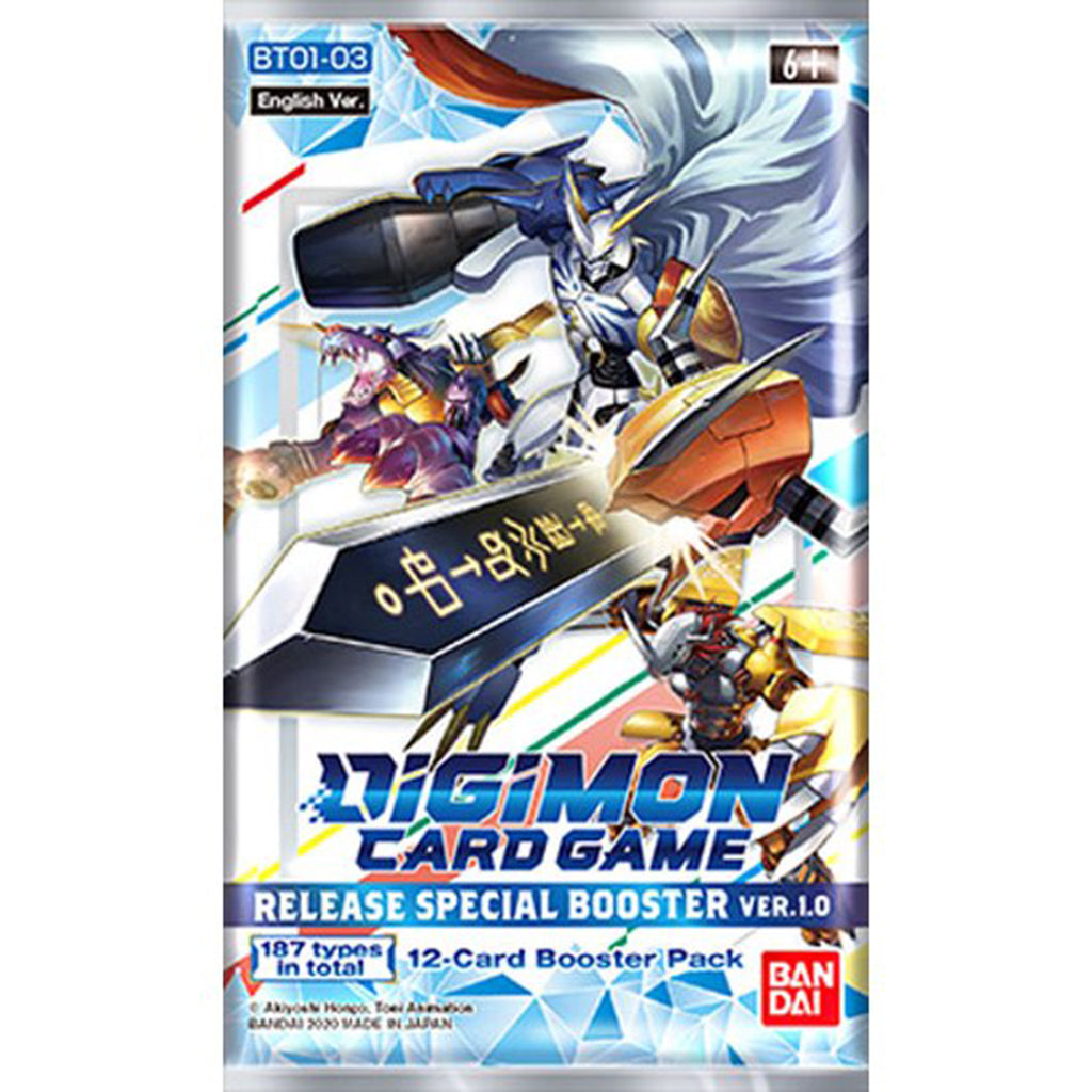 Digimon Card Game Release Special Booster Ver 1.0 Booster Pack- 12 Cards