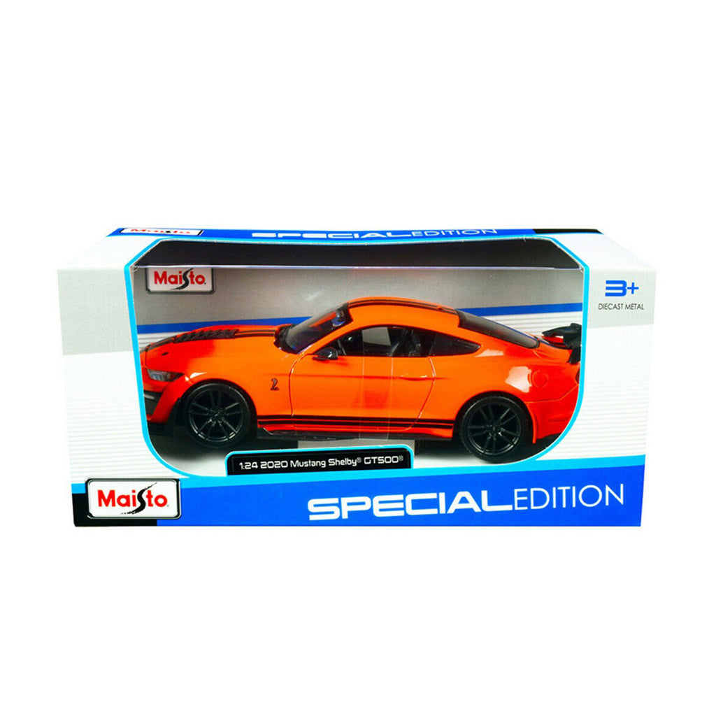 Maisto Special Edition 2021 Mustang Shelby GT500 Orange 1:24 Car - Radar Toys