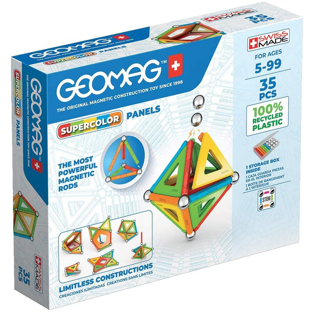 Geomag Supercolor Panels Recycled 35 Piece Building Set