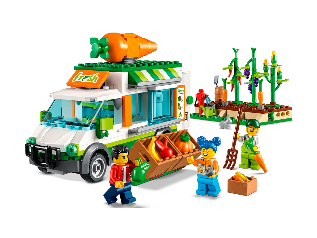 LEGO® City Farmers Market Van Building Set 60345