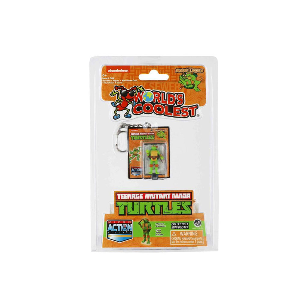 World's Smallest Teenage Mutant Ninja Turtles Michelangelo Micro Action Figure - Radar Toys