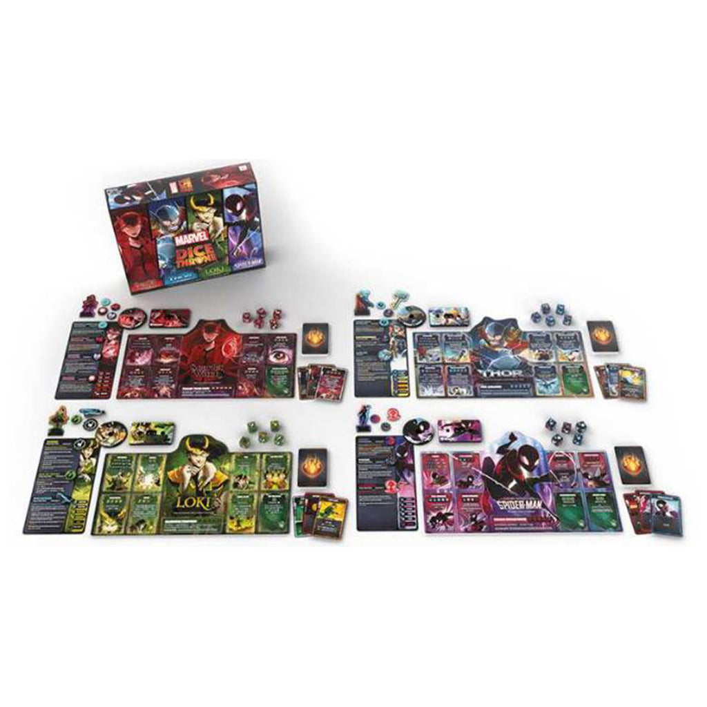 USAopoly Marvel Dice Throne The Game 4 Hero Box Set