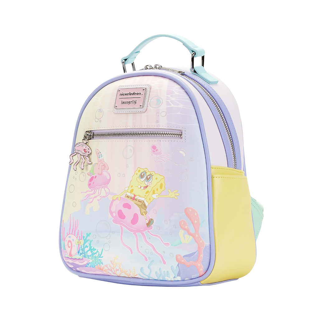 Loungefly Nickelodeon SpongeBob SquarePants Pastel Jellyfishing Mini Backpack