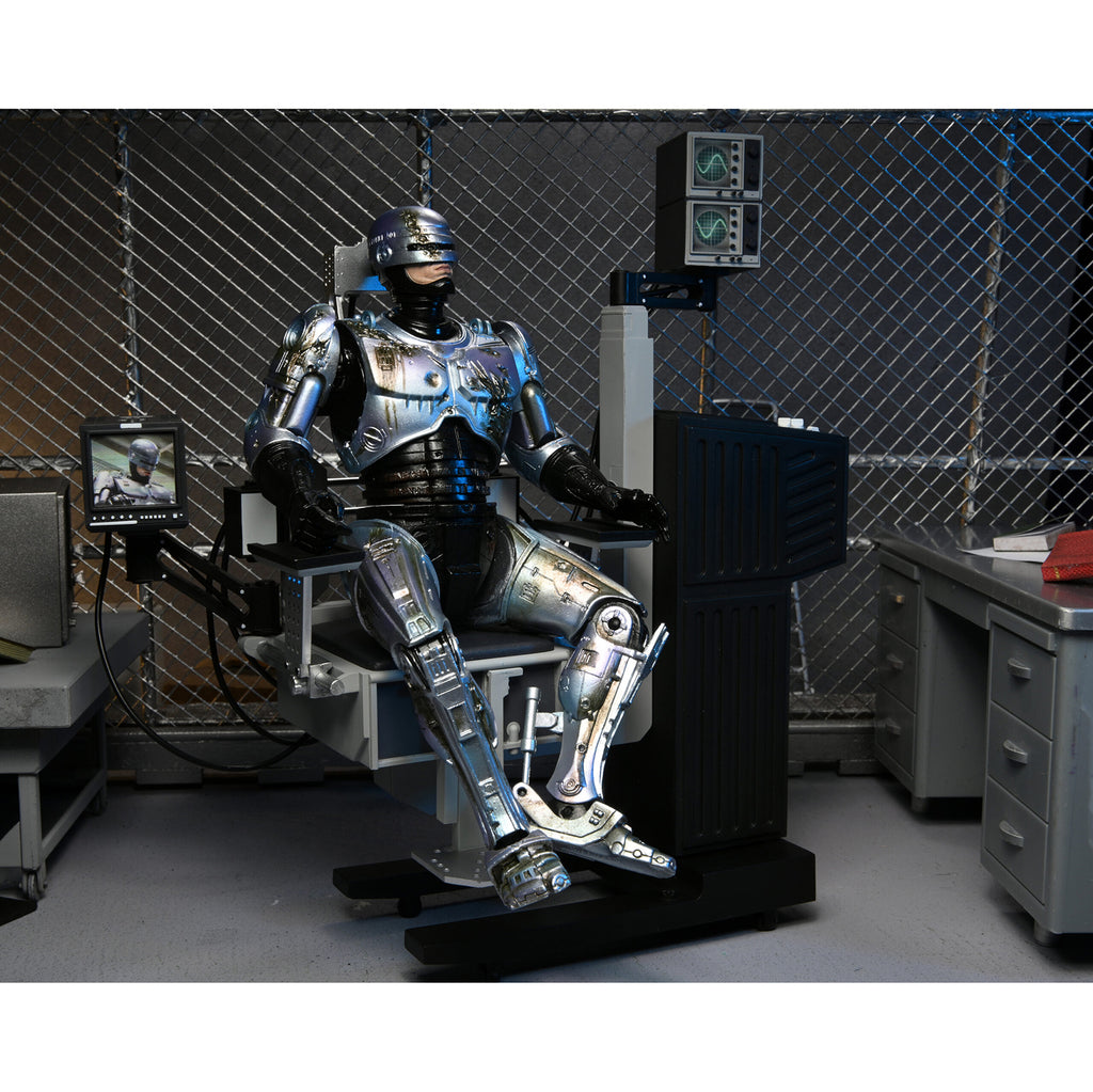 NECA Robocop Ultimate Battle Damaged RoboCop With Chair