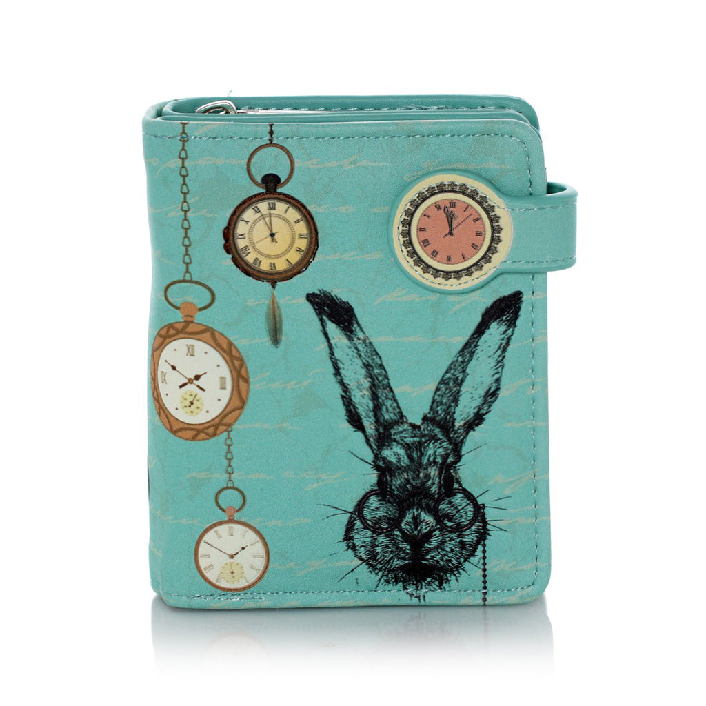 Shagwear Teal Pocket Watch Rabbit Small Wallet - Radar Toys