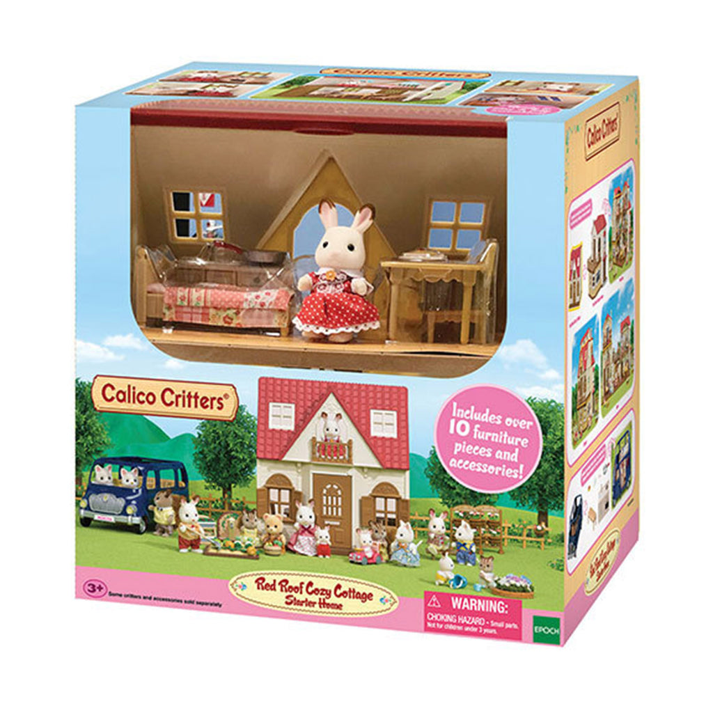 Epoch Calico Critters Red Roof Cozy Cottage Figure Set - Radar Toys