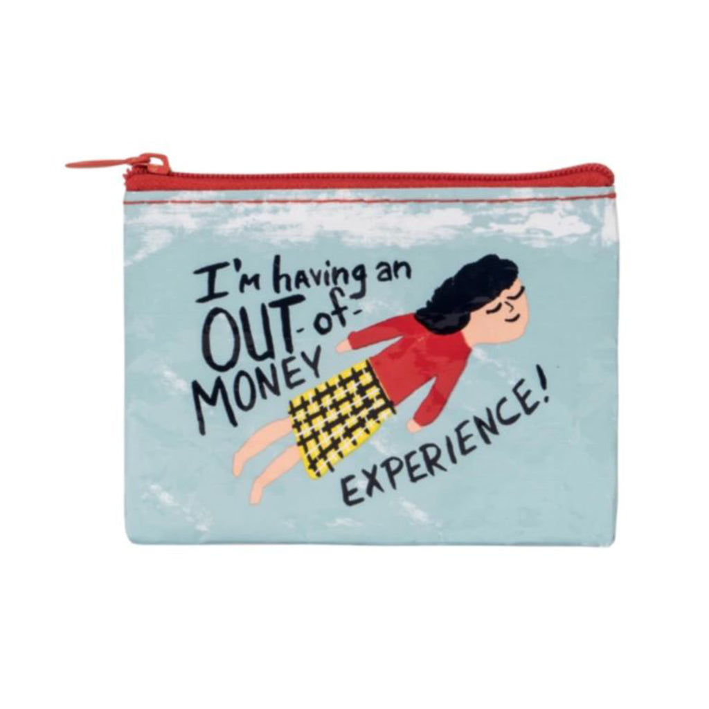 Blue Q Having An Out Of Money Experience Coin Purse