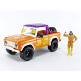 Jada Toys Macho Man Randy Savage And 1973 Ford Bronco 1:24 Diecast Set - Radar Toys
