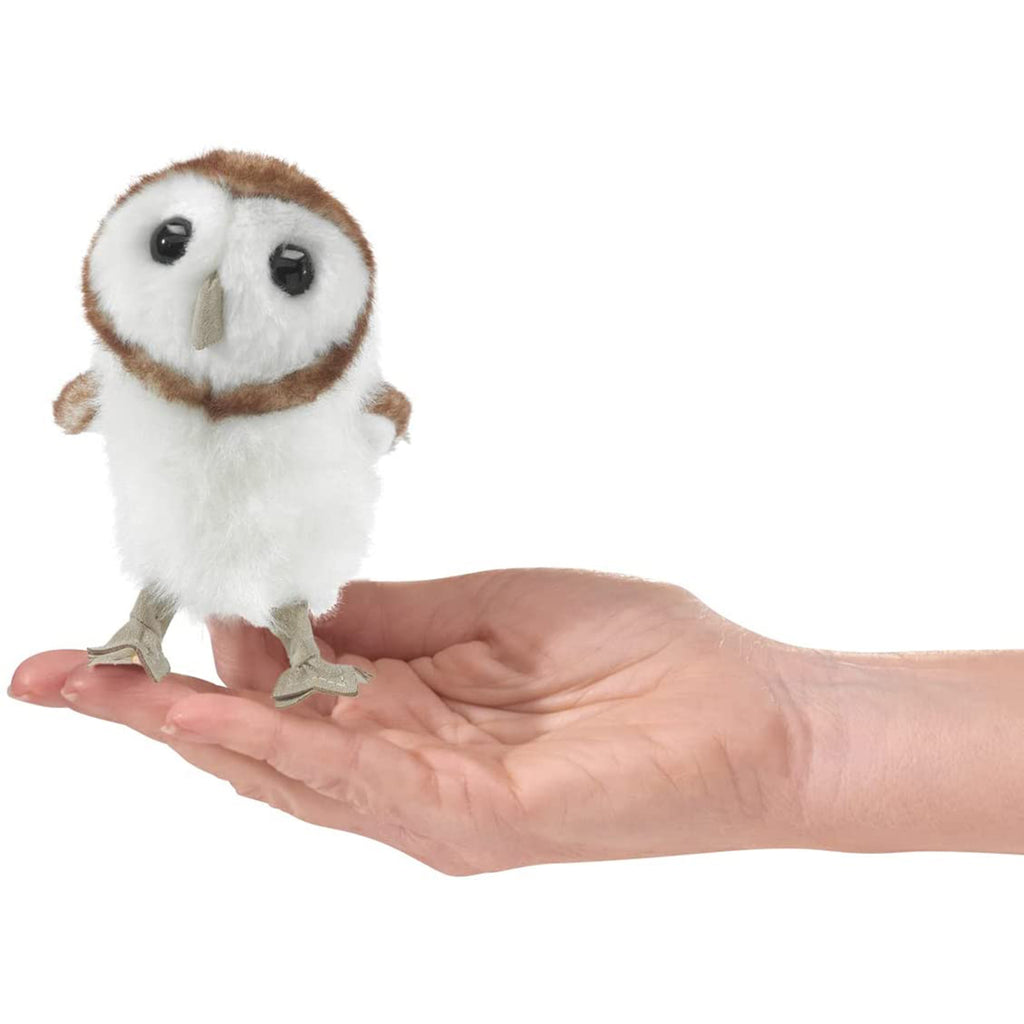 Folkmanis Mini Barn Owl Puppet Plush Figure