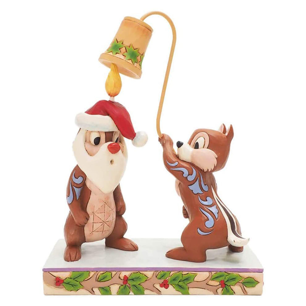 Enesco Disney Traditions Christmas Chip 'n Dale Snuff Said Figurine