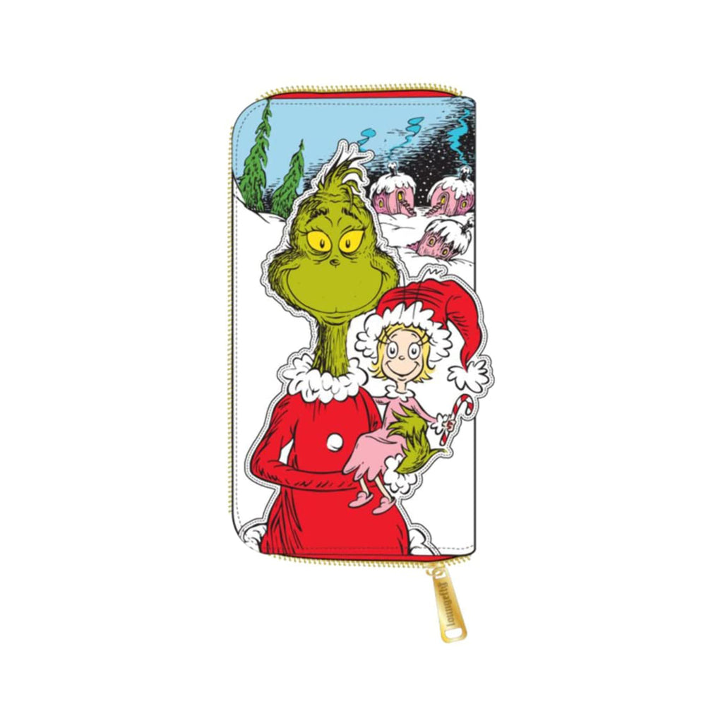 Loungefly Dr Seuss The Grinch Loves The Holidays Zip Around Wallet