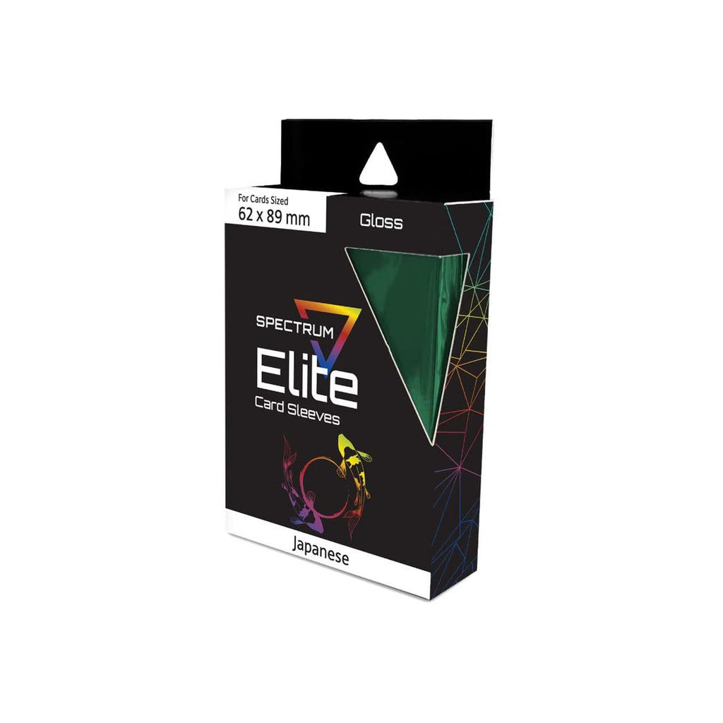 Spectrum Elite Green Gloss Card Japanese Sleeves 60 Count