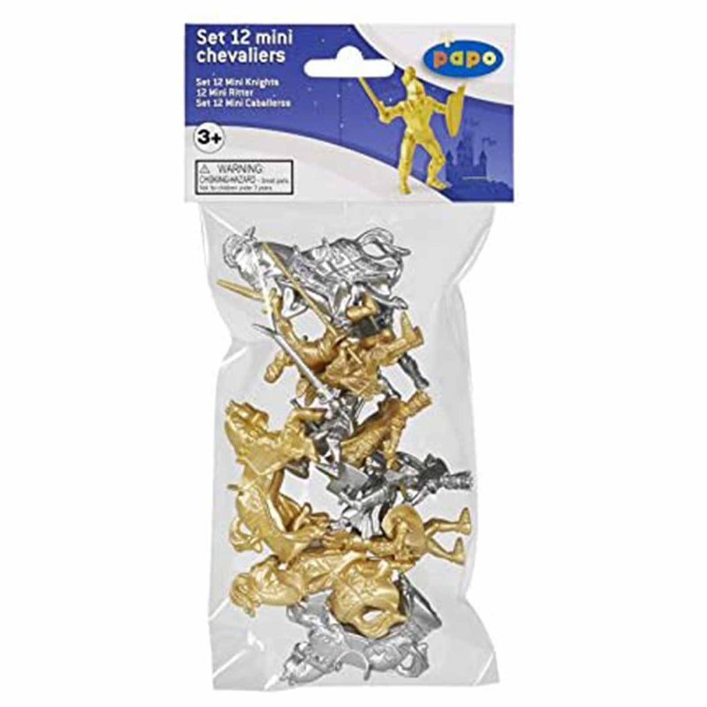 Papo 12 Mini Knight Fantasy Figure Set 33024 - Radar Toys