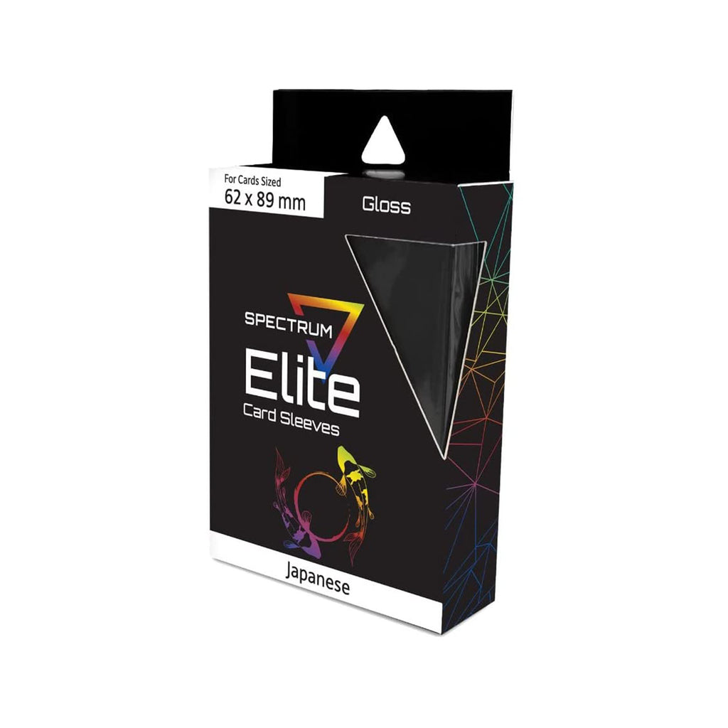 Spectrum Elite Black Gloss Card Japanese Sleeves 60 Count