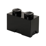 LEGO® Storage 2-Stud Brick Bright Black Storage Container - Radar Toys