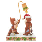 Enesco Disney Traditions Christmas Chip 'n Dale Snuff Said Figurine - Radar Toys