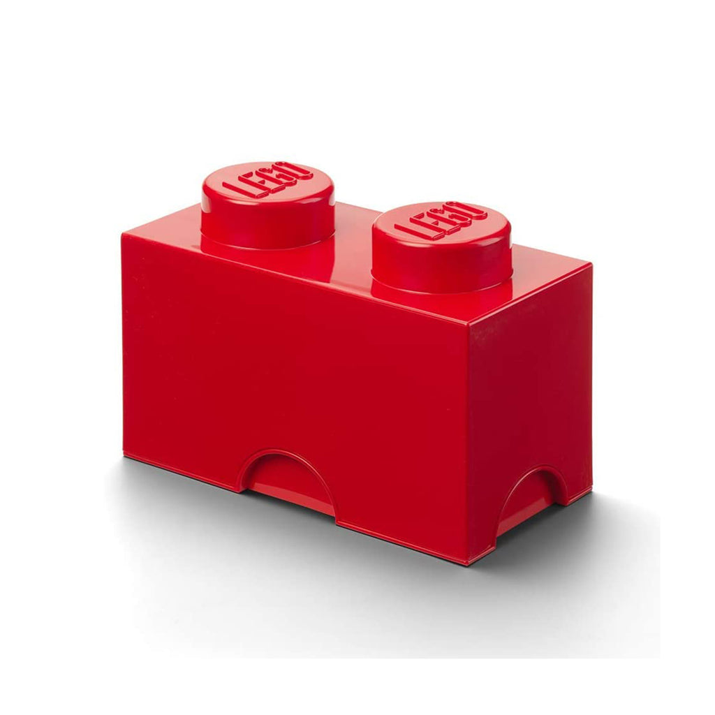 LEGO® Storage 2-Stud Brick Bright Red Storage Container - Radar Toys