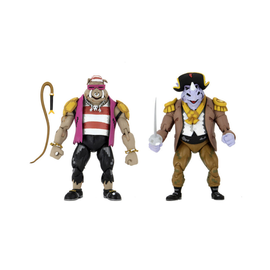NECA Teenage Mutant Ninja Turtles In Time Bebop And Rocksteady Figure