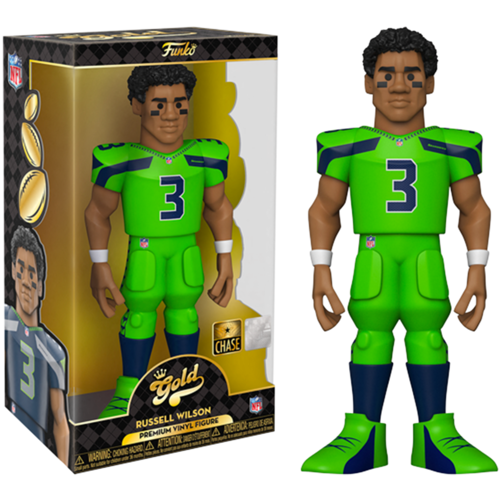 Funko Gold NFL Seattle Seahawks Russell Wilson 12 Inch Vinyl Figure CHASE VERSION