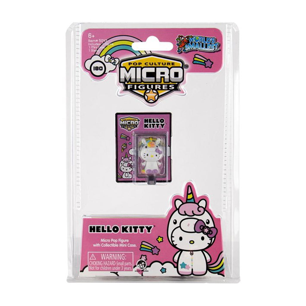 World's Smallest Hello Kitty Unicorn Suit Micro Figure