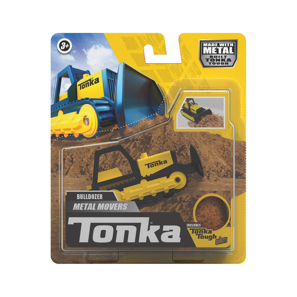 Schylling Tonka Metal Movers Bulldozer Vehicle - Radar Toys