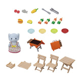 Calico Critters BBQ Picnic Miriam Bubblebrook Elephant Girl Figure Accessory Set - Radar Toys