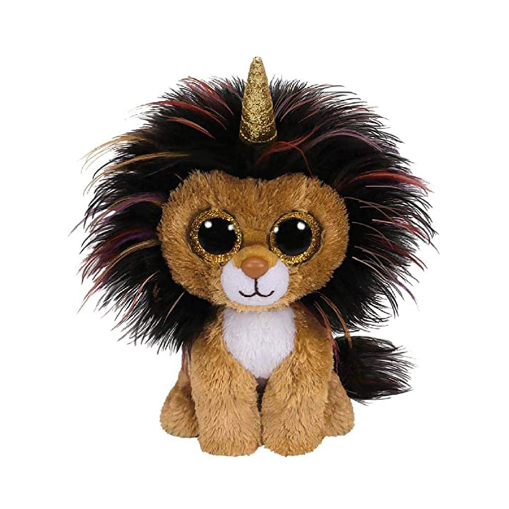 TY Ramsey Lion With Horn 6 Inch Plush Figure