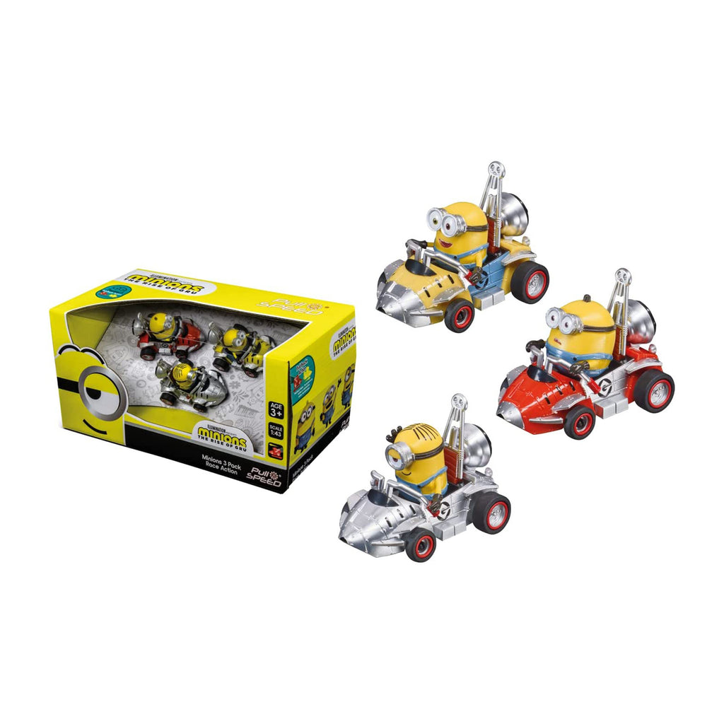 Carrera Pull Speed Minions Rise Of Gru Set Of Three Pull Back Cars