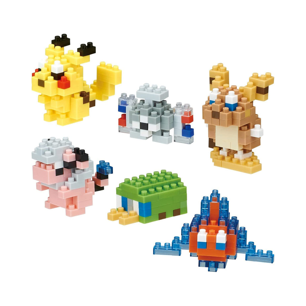 Nanoblock Pokemon Electric Type 6 Figure Set