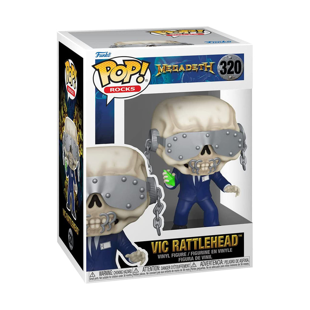 Funko Megadeath Rocks POP Vic Rattlehead Figure