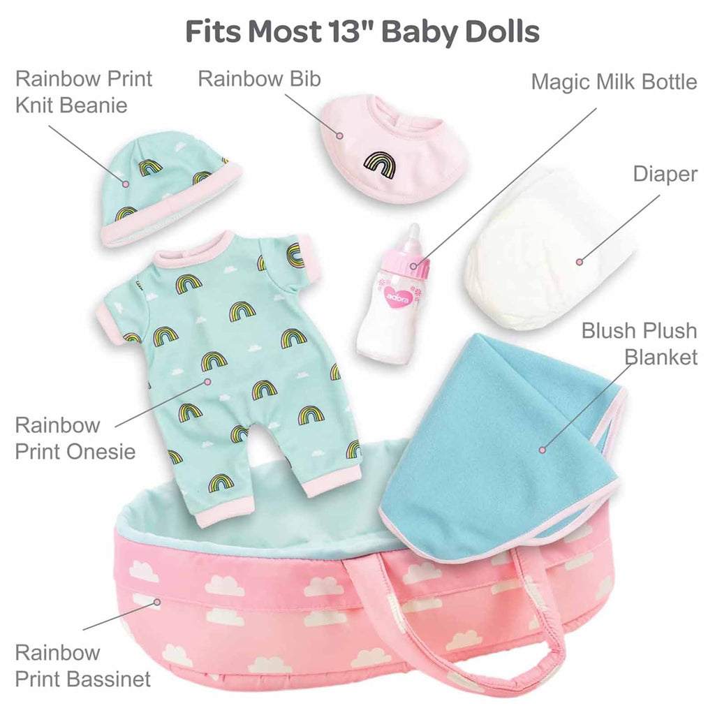 Adora Playtime Babies Essentials Baby Rainbow 7 Piece Set