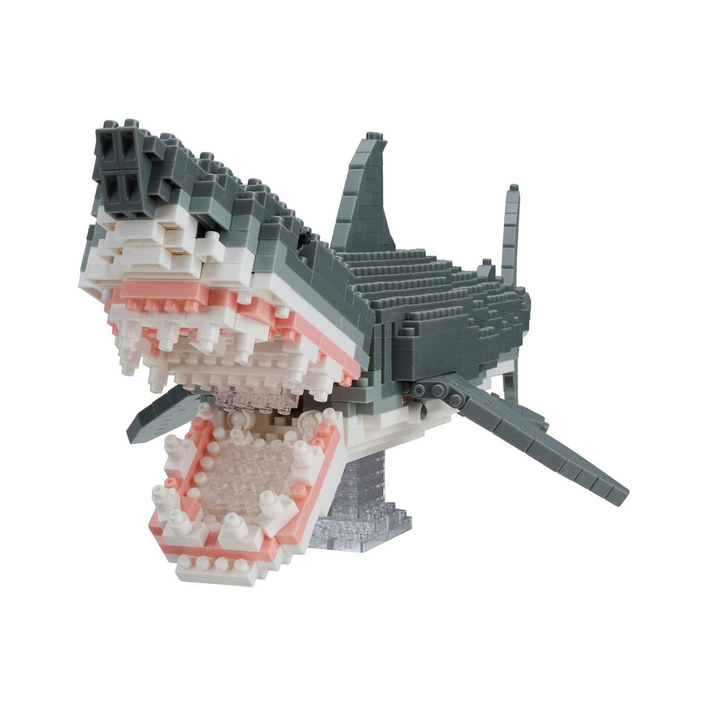 Nanoblock Great White Shark Animals Deluxe Building Set