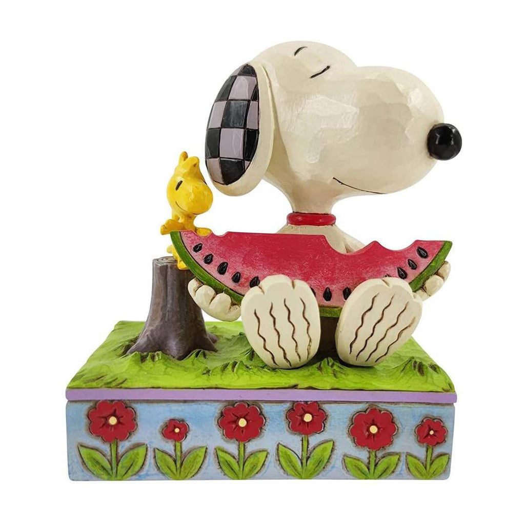 Enesco Jim Shore Peanuts A Summer Snack Snoopy Woodstock Decorative Figure