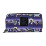Loungefly Nightmare Before Christmas Halloween Line Zip Around Wallet - Radar Toys