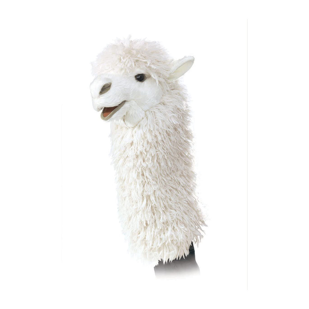 Folkmanis Alpaca Stage Puppet Plush Figure
