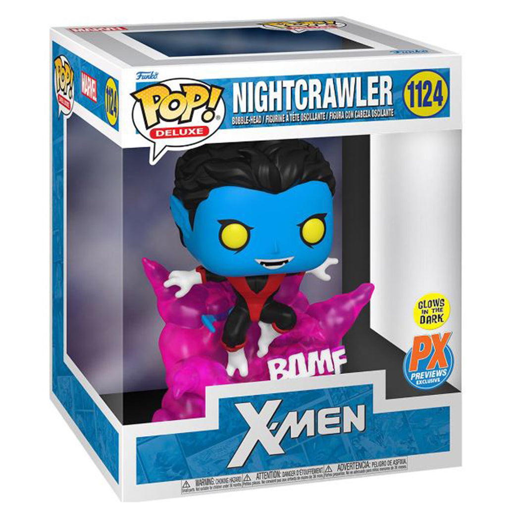 Funko Marvel X-Men PX POP Deluxe Nightcrawler Teleporting Glow Figure - Radar Toys