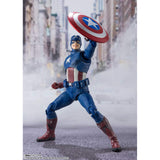 Bandai Marvel Avengers Captain America Avengers Assemble Edition Battle Of New York SHFiguarts Figure - Radar Toys