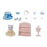 Calico Critters Princess Dress Up Lyra Persian Cat Figure Accessory Set - Radar Toys