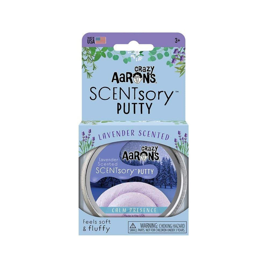 Crazy Aaron's Scentsory Putty Lavender Scented Calm Presence Thinking Putty