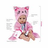 Adora Bath Time Baby Kitty Baby Doll - Radar Toys
