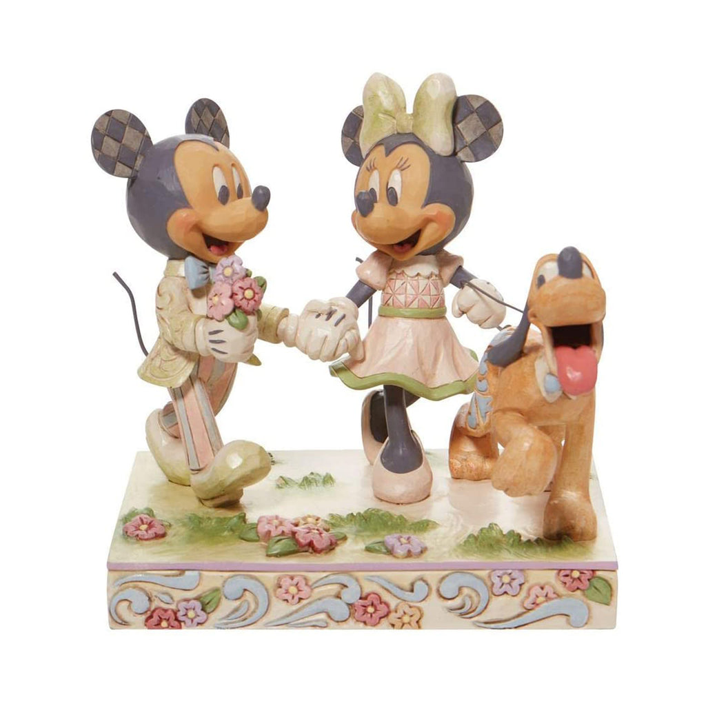 Enesco Disney Mickey And Minnie Springtime Stroll Set - Radar Toys
