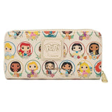 Loungefly Disney Princes Circles POP Style Zip Around Wallet - Radar Toys