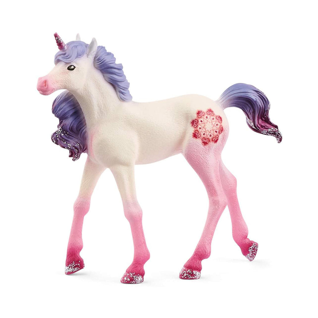 Schleich Bayala Mandala Unicorn Foal Animal Figure 70716 - Radar Toys