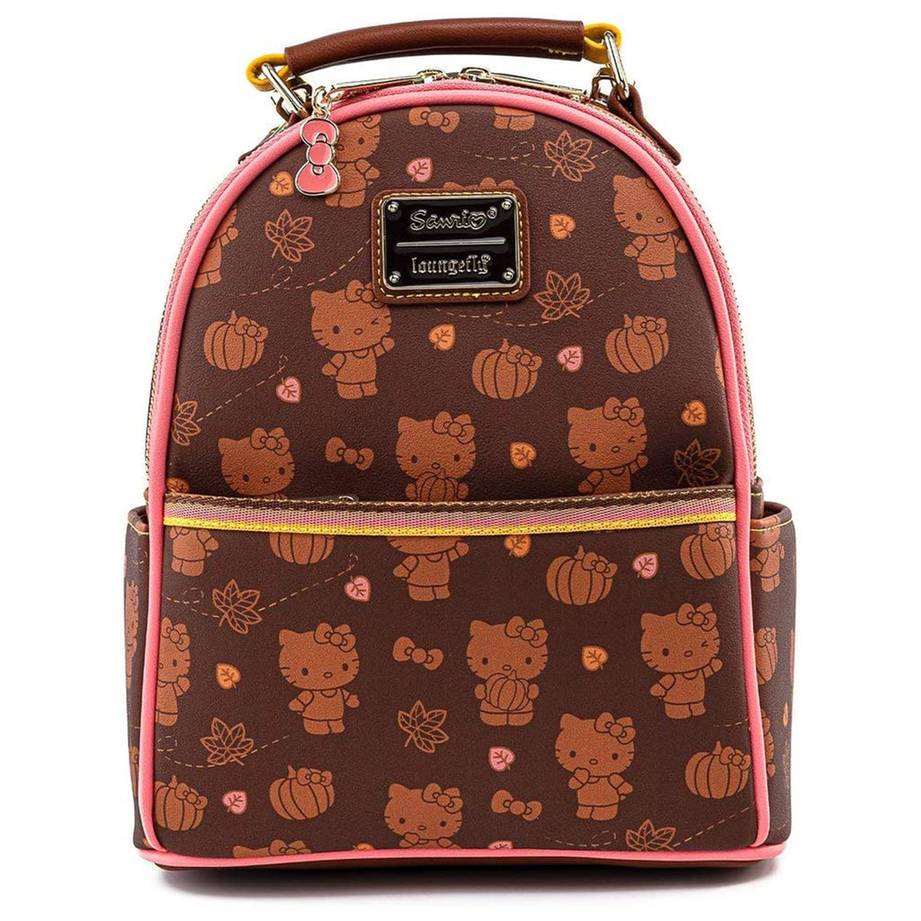 Loungefly Sanrio Hello Kitty Pumpkin Spice Convertible Mini Backpack