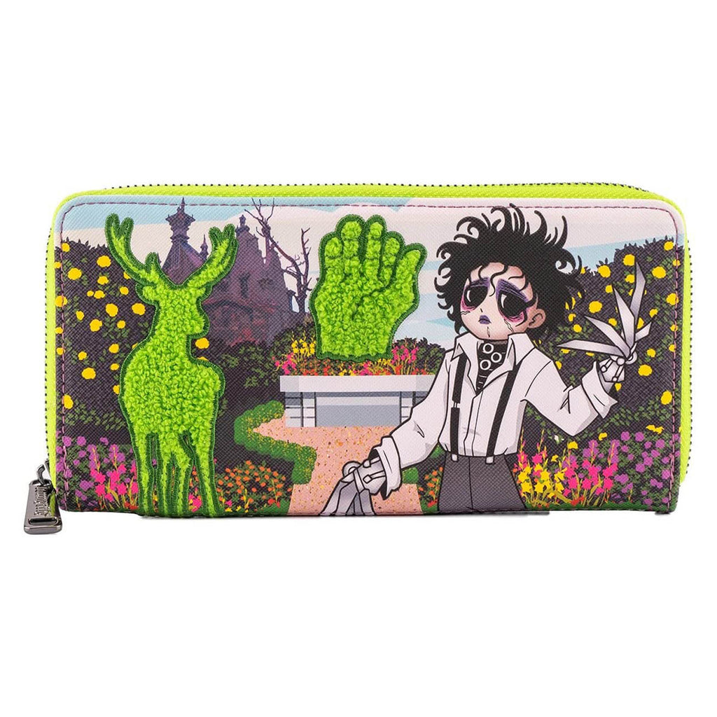 Loungefly Fox Edward Scissorhands Topiary Zip Around Wallet